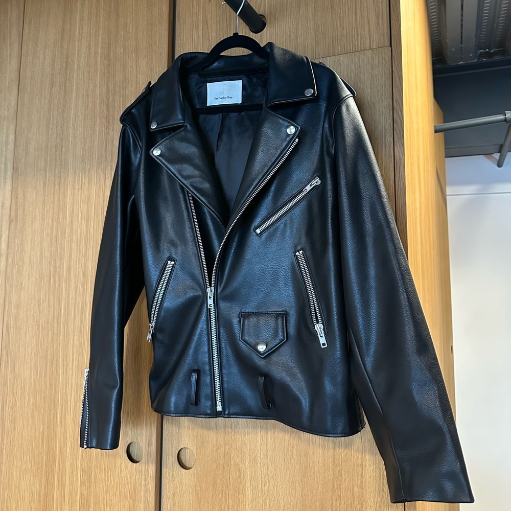 The Frankie Shop Black Leather Jacket - Picture 4 of 7